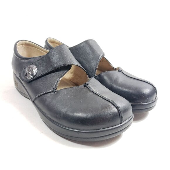 Alegria Shoes - Alegria Women's Size 8 Kaitlyn Mary Jane Professional Shoes Black Leather